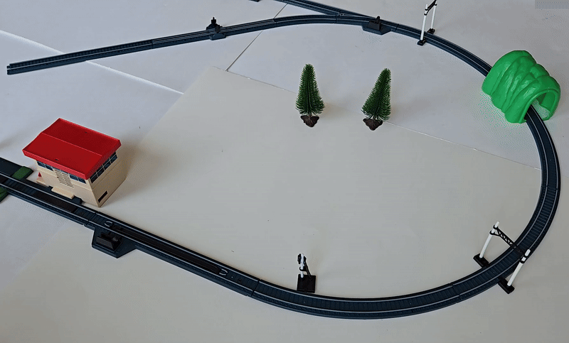 Bandai Mini Mini Rail No. 3 EF71 Electric Locomotive Horn Set